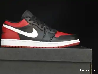 Low “Alternate Jordan Bred 1 Toe” 0429